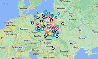 Mapa mieszkań dla uchodźców z Ukrainy. Można też dodać własne 