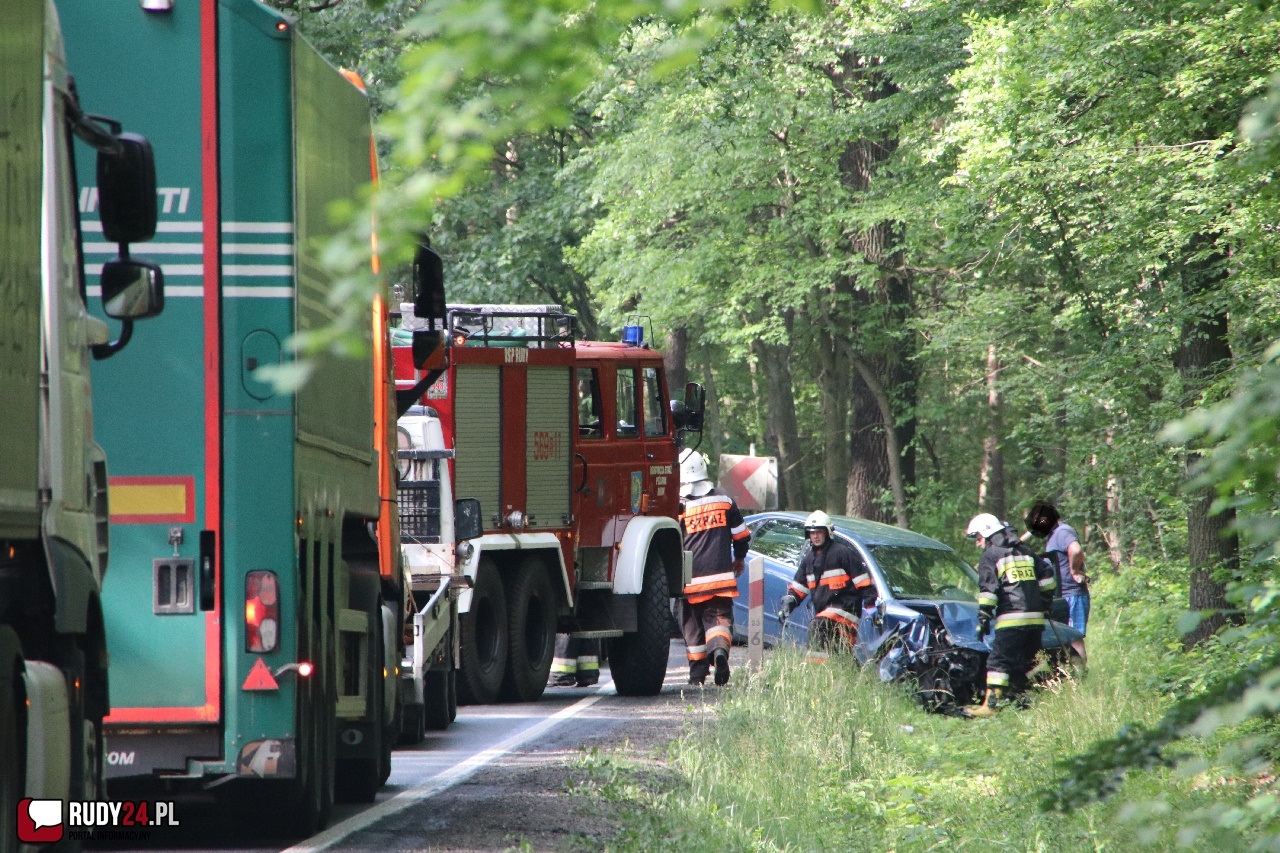 Wypadek na DW 919 (Rudy - Gliwice) 
