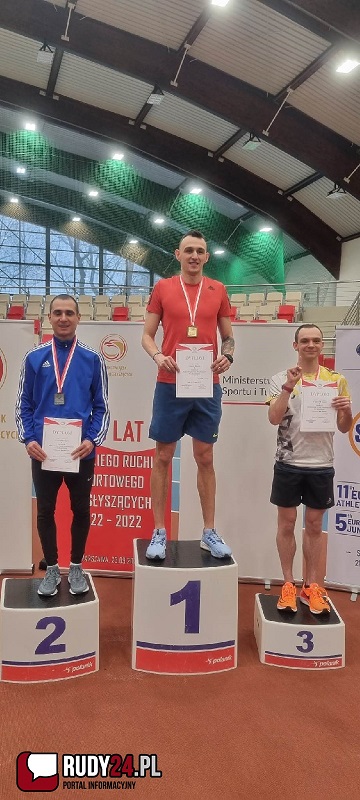 Mistrzostwa Polski Niesłyszących w Halowej Lekkoatletyce: Adrian Wieczorek zdobywa 3. miejsce  