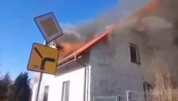 SOS Pożar domu w Stanicy 