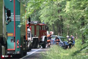 Wypadek na DW 919 (Rudy - Gliwice)